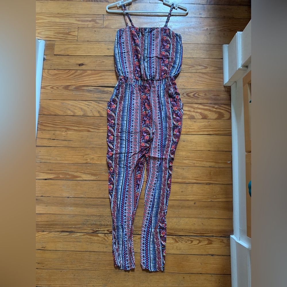 SALE! 😎 Sans Souci Vibrant Patterned Jumpsuit Size XS - Picture 8 of 14